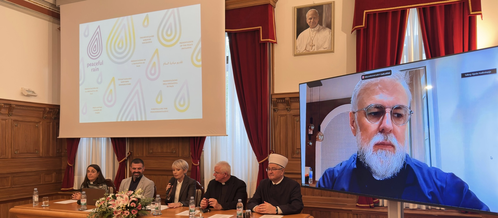 Nadbiskup Uzinić, mitropolit Grigorije i muftija Hasanović predstavili mirovnu inicijativu Peaceful Rain